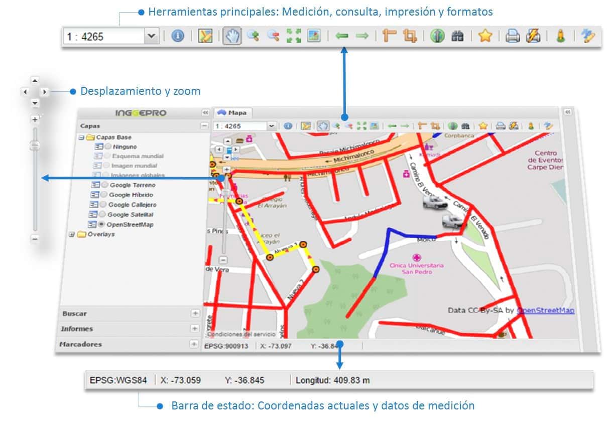 Desarrollo de aplicaciones SIG GIS bio bio Concepcion Chile